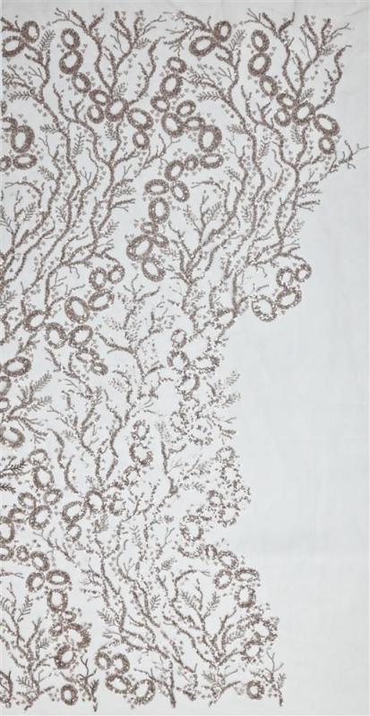 African beaded sequins nigerian tecido de renda frisado embroidered lace fabric