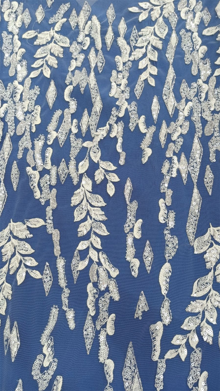 View larger image  Add to CompareShare Heavy Irregular design beaded sequins embroidered for wedding bridal dress embroidery lace fabric