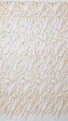Tecido de renda bordad nigerian african lace fabric for evening dress