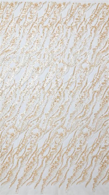 Tecido de renda bordad nigerian african lace fabric for evening dress