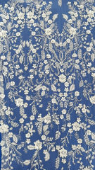 Super heavy glitter beaded sequins embroidered for wedding bridal dress embroidery lace fabric