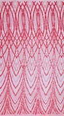 African beaded sequins nigerian tela de encaje con cuentas embroidered lace fabric