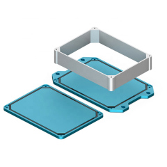 kamikawa precision CNC machining aluminum anodized metal junction box outdoor IP68 waterproof box