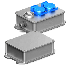 kamikawa precision CNC machining aluminum anodized metal junction box outdoor IP68 waterproof box
