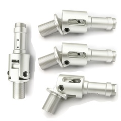 AL6061-T6 Aluminum Anodized Metal Shaft Parts CNC Precision Machining Custom Service