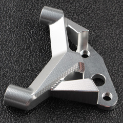 Mechanically connected aluminum bracket matt black anodized