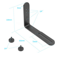 Camera Gimbal Extention Plate Aluminum CNC Machining Service