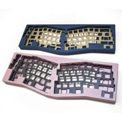 CNC Machining Mirror Polished Ergonomic Keyboard Case
