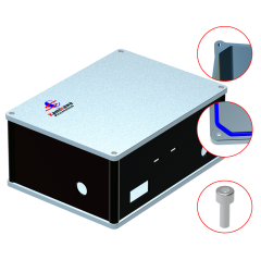 Kamikawa Custom Metal Electrical Junction Boxes Dustproof Outdoor Clear Cover IP68 Standard Depth Waterproof Junction Box