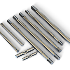 Customized high precision motor shaft fan shaft stainless steel knurled shaft