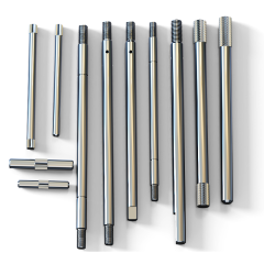 Customized high precision motor shaft fan shaft stainless steel knurled shaft