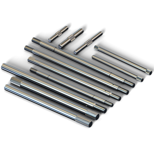 Customized high precision motor shaft fan shaft stainless steel knurled shaft