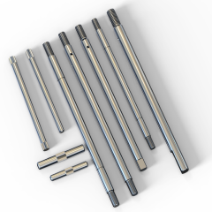 Customized high precision motor shaft fan shaft stainless steel knurled shaft