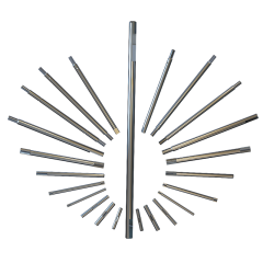 Customized high precision motor shaft fan shaft stainless steel knurled shaft