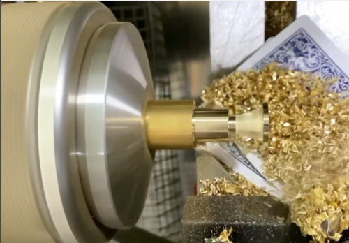 CNC machining process of copper parts