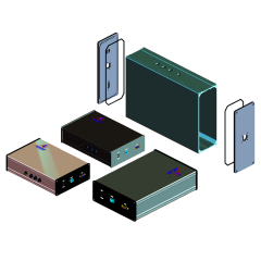 Kamikawa Precision Aluminum Extruded Waterproof Junction Box Battery Case Electronic Instrument Enclosure