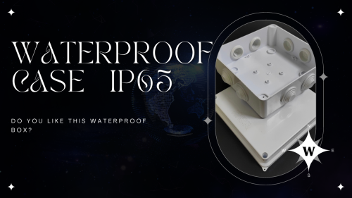 Is this the waterproof box you want? There is a circle of waterproof strips inside, and the waterproof rating is IP65