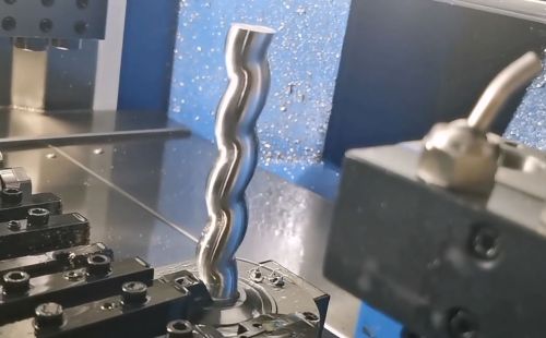 Wave axis processing to feel the different melody #cncmachining #cncservices #cncturning