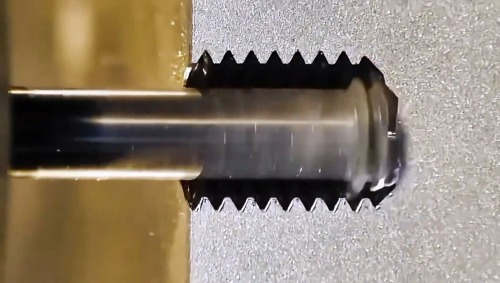 Thread milling, controllable depth #CNC machining service #milling processing service