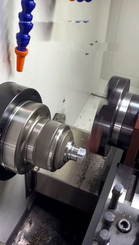 CNC machining of the whole process of square machining #turning and milling combined machining