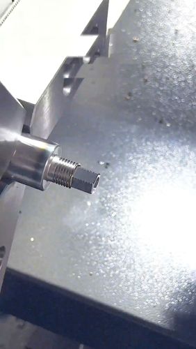 Square thread processing#CNC machining service#turning and milling combined processing