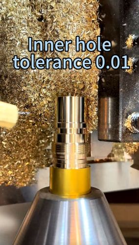 Inner hole tolerance 0.01#CNC machining service#turning and milling combined processing