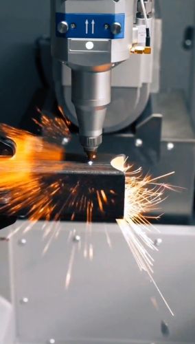 Swing head beveling cutting#CNC machining service