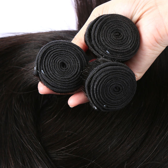 Vietnamese 12A Super Double Drawn Remy Hair  Hair Extensions Human Hair Silk Straight Bundles Natural Color