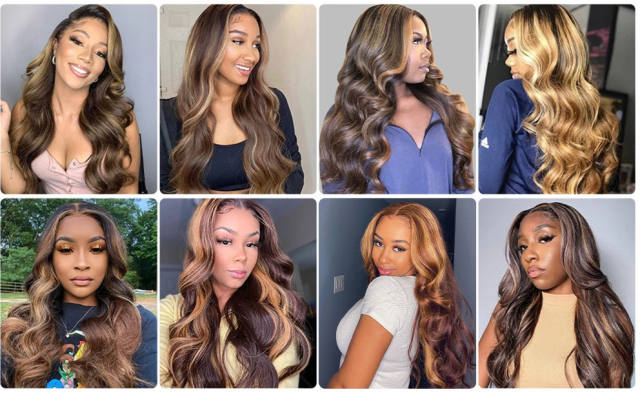 12A Straight 28 30  Inch Remy Virgin Brazilian Hair Weave Human Hair Bundles Body Wave Highlight Color Human Hair Weave Extension