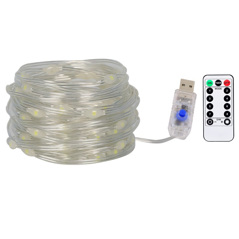 USB powered battery powered led high quality high brightness soft wire copper string outdoor christmas light