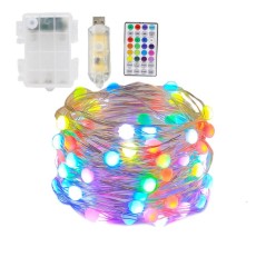 new design 16 colors rgb color changing LED string light with remote for Christmas decoration