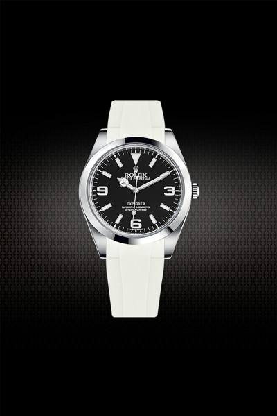 Rubber Strap For Rolex Explorer II 214270 39mm