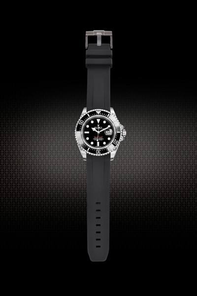 Rubber Strap For Rolex Sea-Dweller Ceramic 43mm 126600 126603