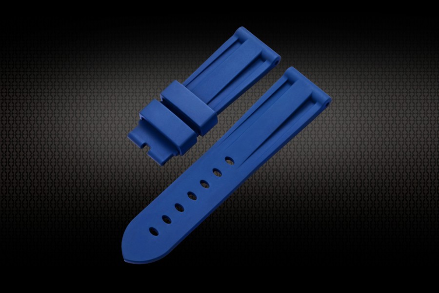 22mm HQ Nero Gomma Morbida Diver Cinturino per Per Panerai 44mm