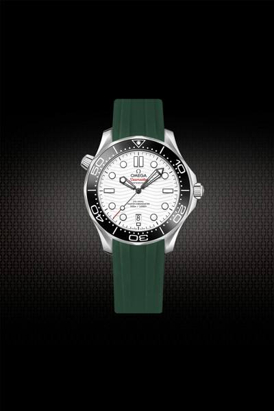 Rubber Strap For Seamaster Diver 300m 42mm Date window at 6 o’clock
