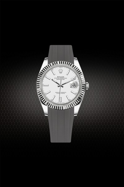 Rolex datejust best sale 41 rubber strap