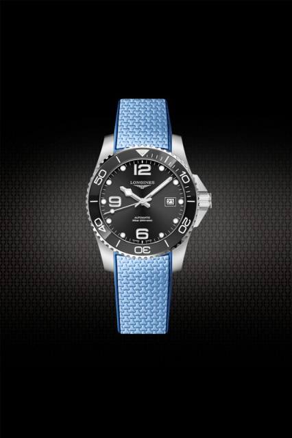 Rubber Strap For Longines HydroConquest 41/43mm Two Tone Without Buckle