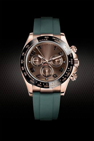 Rubber Strap For Rolex Daytona Old model 116515 (leather strap)