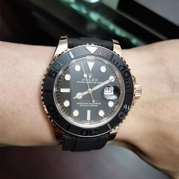 Rubber straps custom made for a Rolex Yacht-master and a Rolex