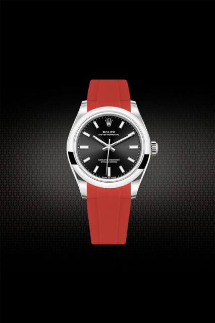 Rubber Strap For Rolex Oyster Perpetual 31mm  ref.277200