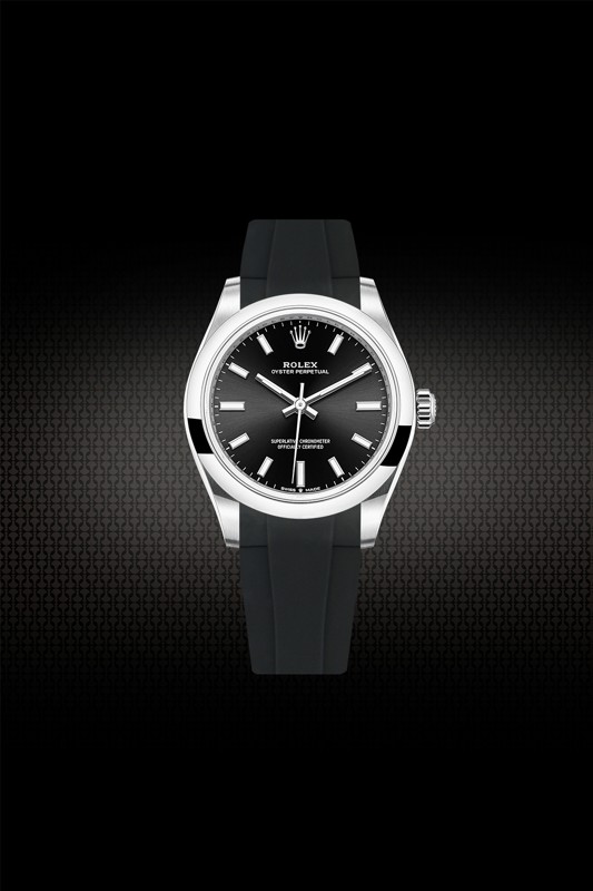 Rolex oyster shop perpetual rubber strap