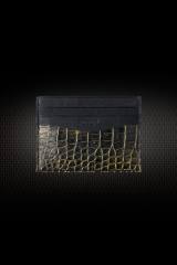 VGENARI  Card Case Crocodile Leather & cowhide
