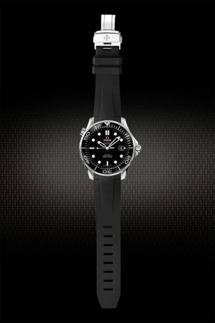 Rubber Strap For Seamaster Diver 300m 42mm Date window at 3 o’clock