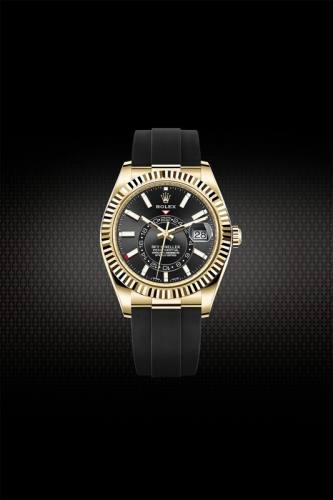 Vagenari Rubber Strap For Rolex Sky-Dweller 42mm YG RG 326238 326235