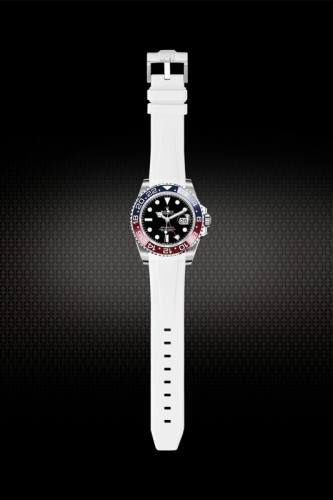 Rubber Strap For Rolex GMT 126710. 126711. Tang Buckle