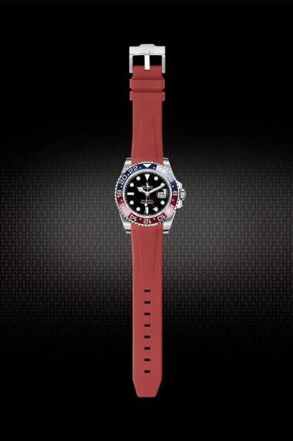 Rubber Strap For Rolex GMT 126710. Tang Buckle