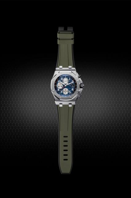【Two Tone】Rubber Strap For AP Royal Oak Offshore 42mm Chronograph Tang Buckle