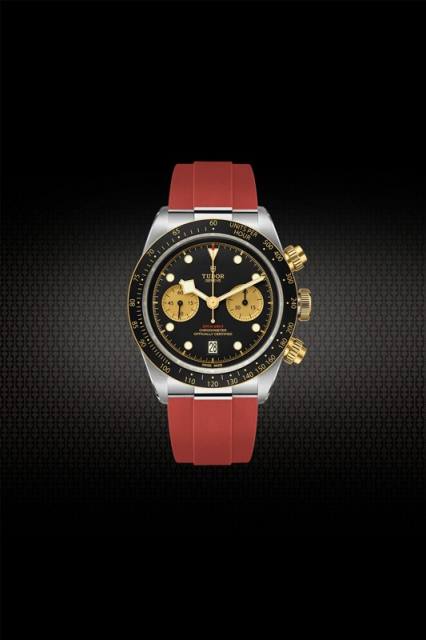 Rubber Strap For Tudor Black Bay Chrono Inlude endlink