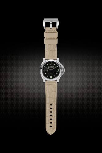 The Imitate alligator patterns Rubber Strap For Panerai Luminor 44mm