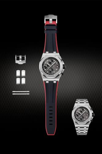 【Two Tone】Rubber Strap For AP Royal Oak Offshore 42mm Metal Bracelet Model